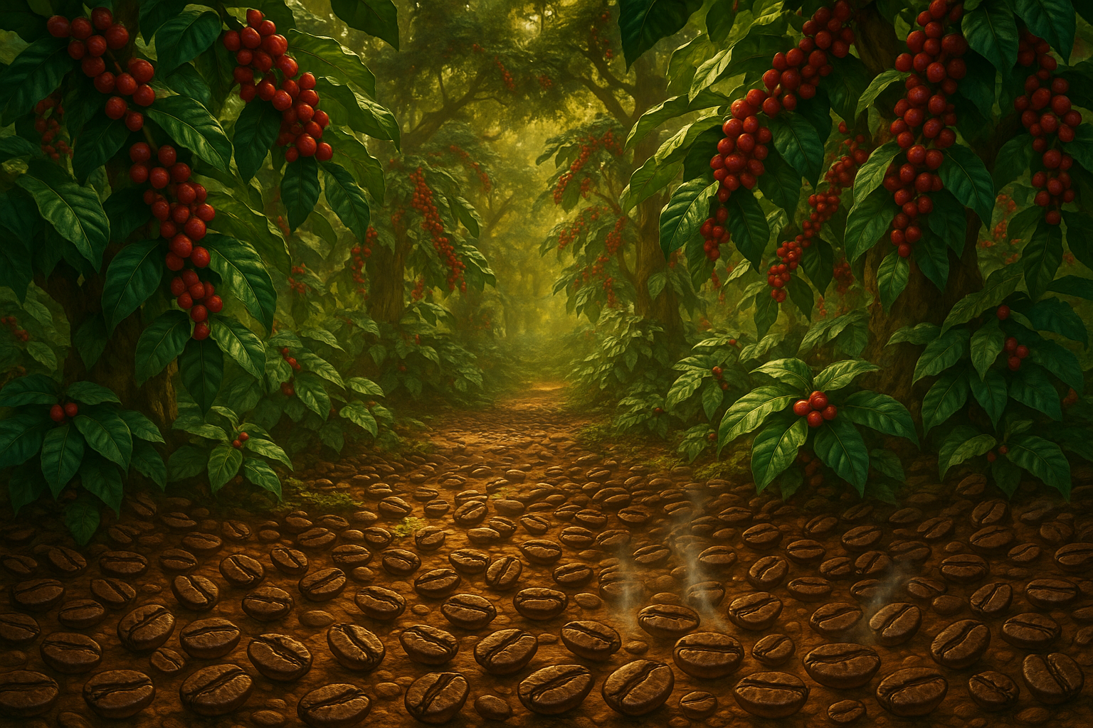 Coffee Beans Forest